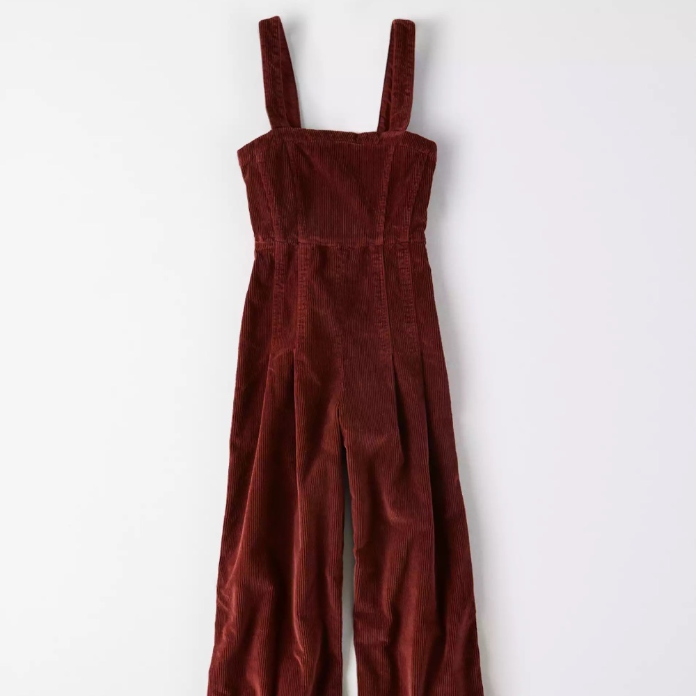 American Eagle Brown Corduroy Overalls